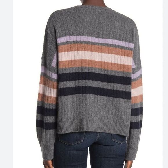 360Cashmere Striped Sweater, XS - Picture 2 of 8